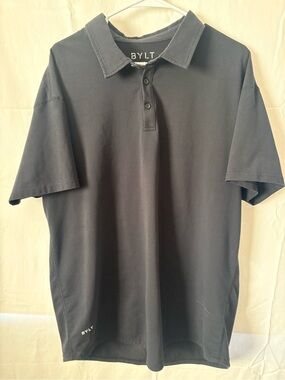 BYLT Basics Men's Black Polo Shirt